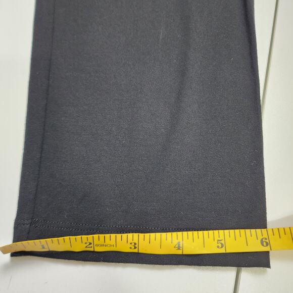 Eileen Fisher Womens System Viscose Jersey Easy Size Large Black Ankle Slouchy - Picture 12 of 12